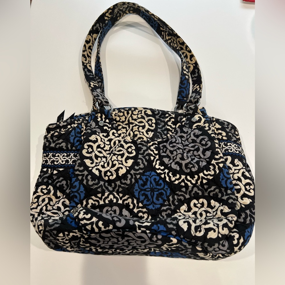 Vera Bradley Black and Blue Patterned Women's Bag